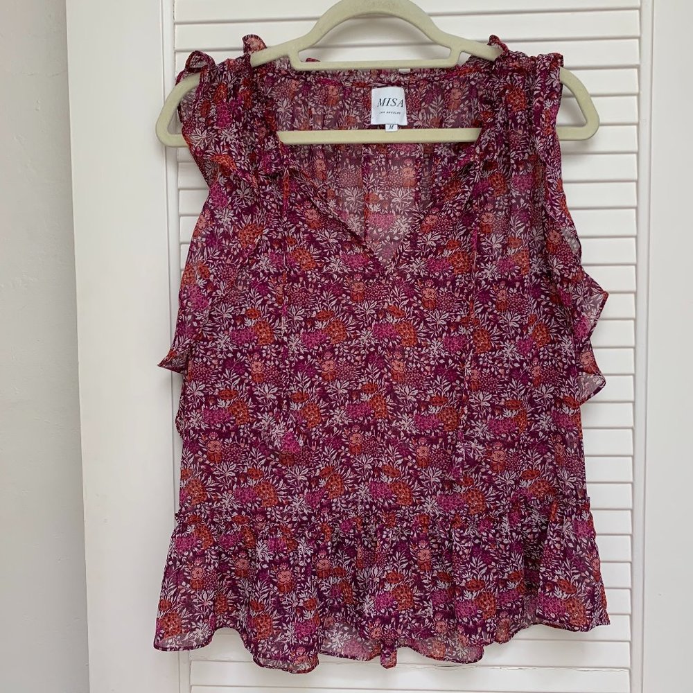 MISA Floral Blouse